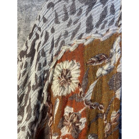 Soft Surrounding VISCOSE/ WOOL Asymmetrical Cardigan Sz SMALL- MEDIUM BOHO - Picture 6 of 10